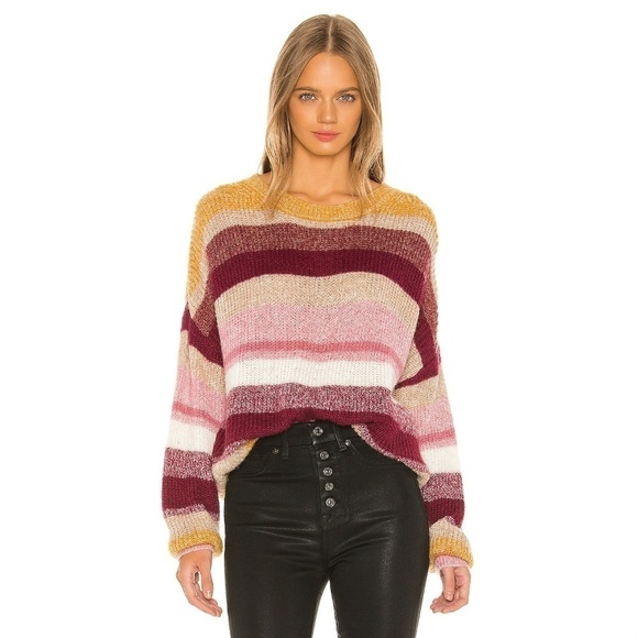 💕SANCTUARY💕 Cozy Striped Multi-Color Sweater - Picture 5 of 8